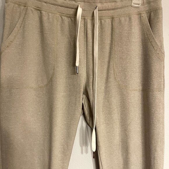 Zyia Active Cozy Joggers Oatmeal Size Medium Sweatpants Cream - Picture 2 of 8
